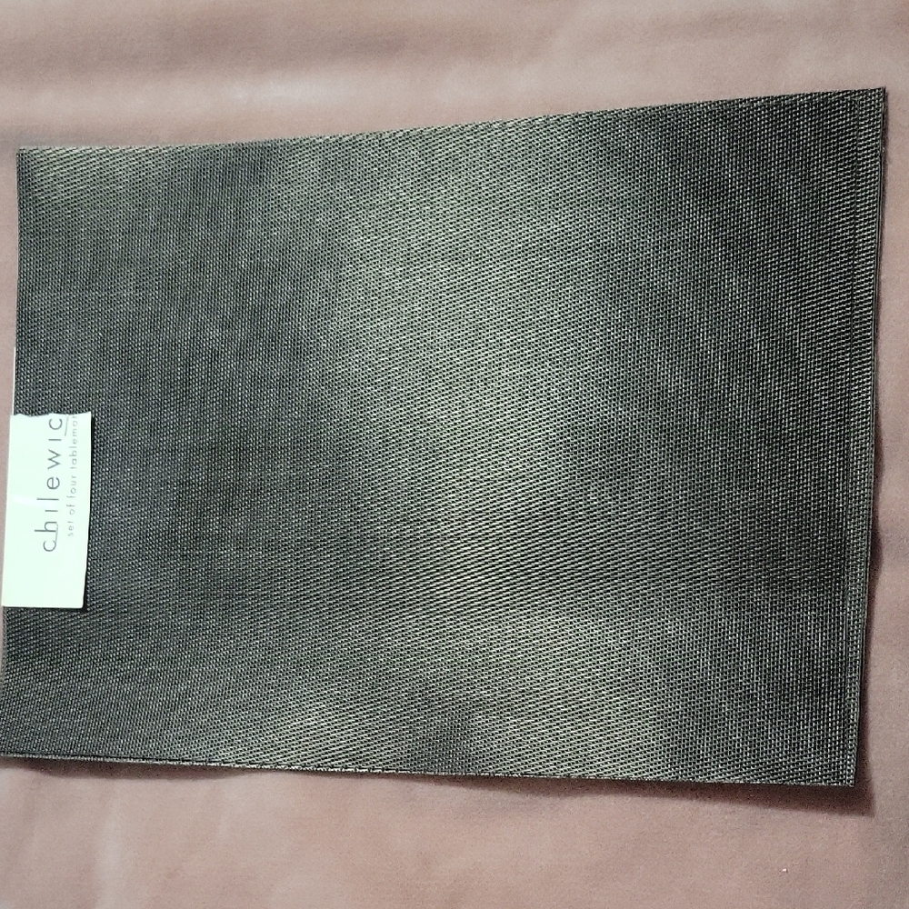 NET Chilewich Set of 4 Dk Brown Placemats 13" X 19"